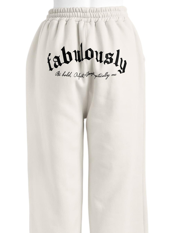 バックロゴプリントスウェットパンツ