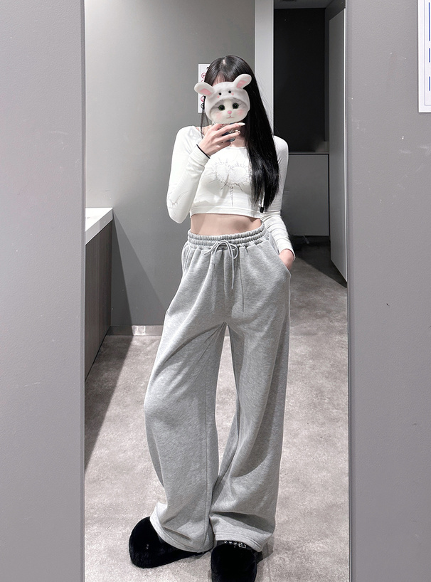 バックロゴプリントスウェットパンツ