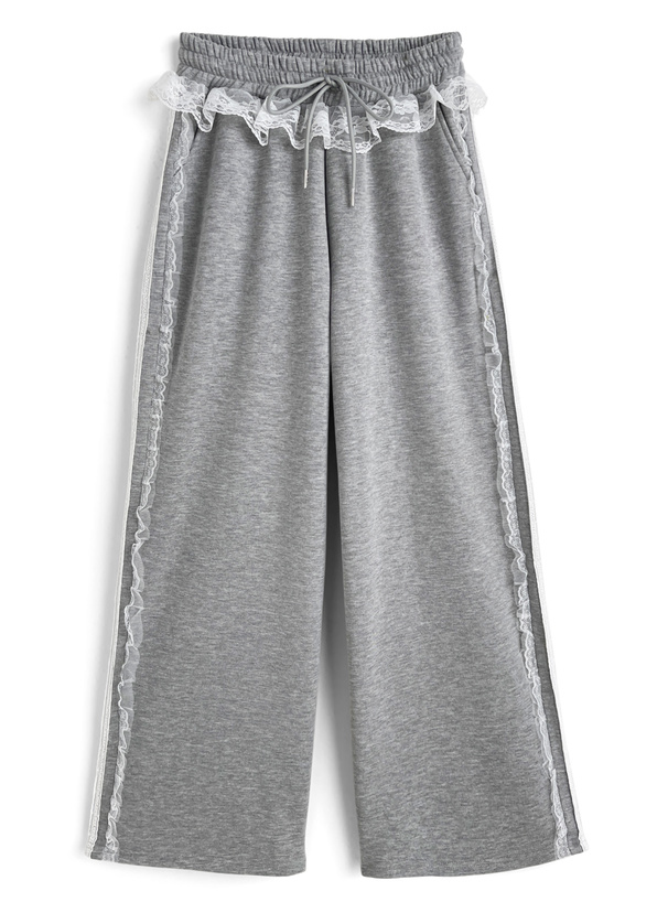 レーススウェットパンツ