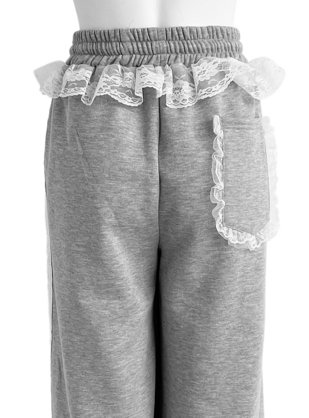 レーススウェットパンツ