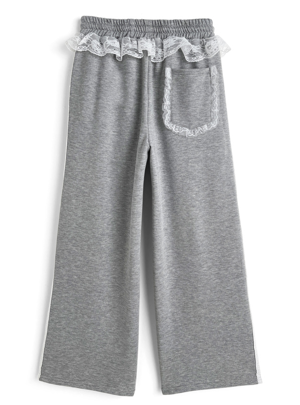 レーススウェットパンツ