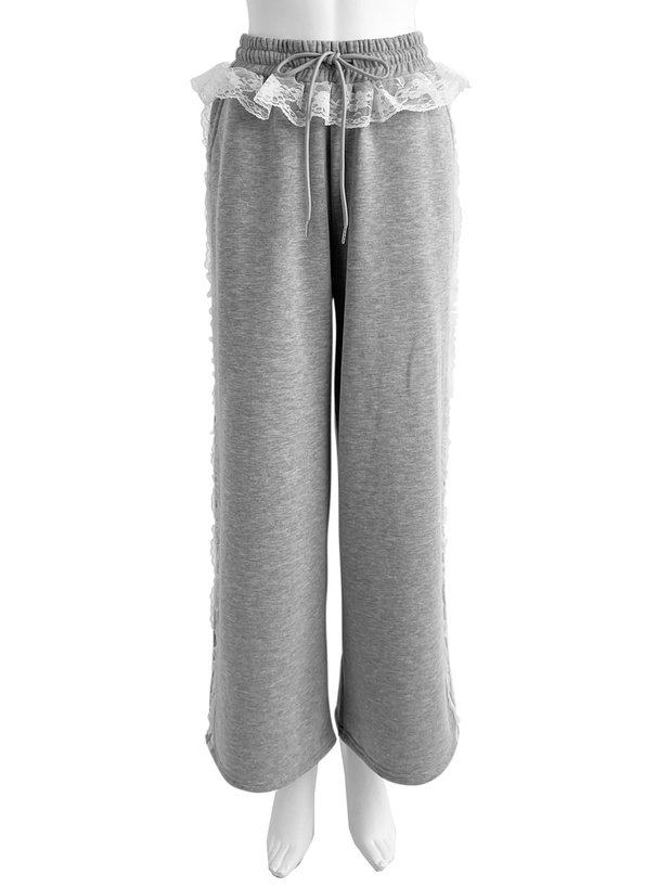 レーススウェットパンツ