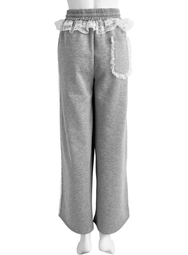 レーススウェットパンツ