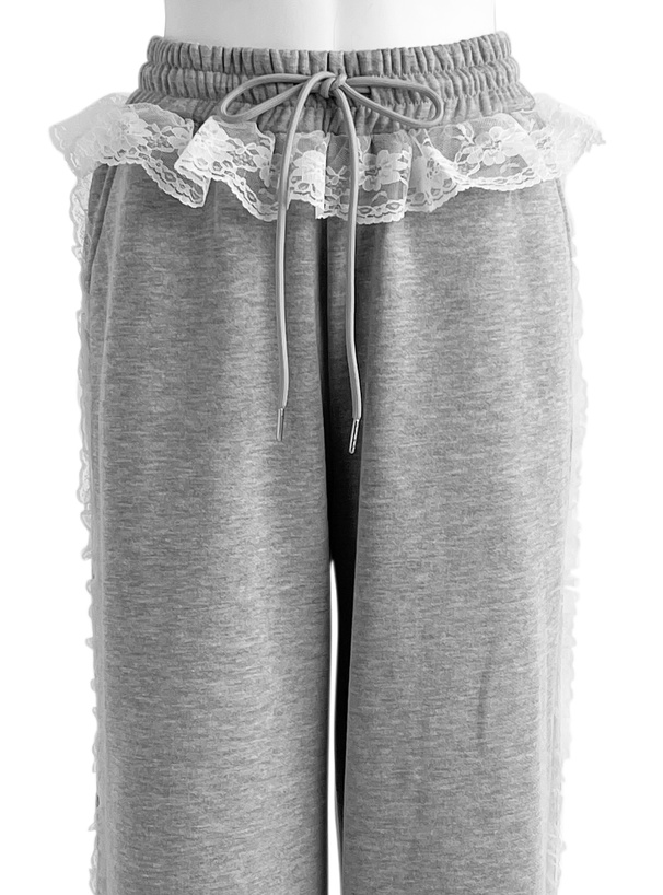 レーススウェットパンツ