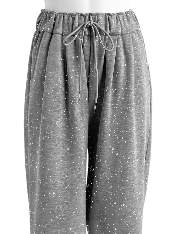 ラメスウェットワイドパンツ