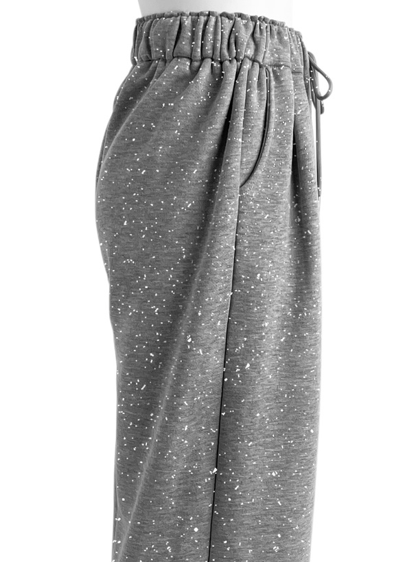 ラメスウェットワイドパンツ
