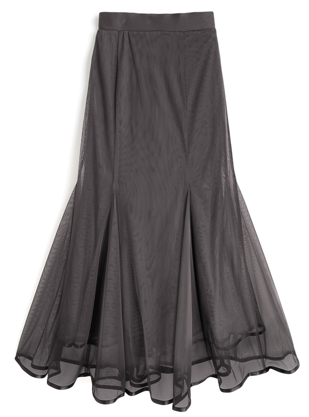 チュールマーメイドスカート