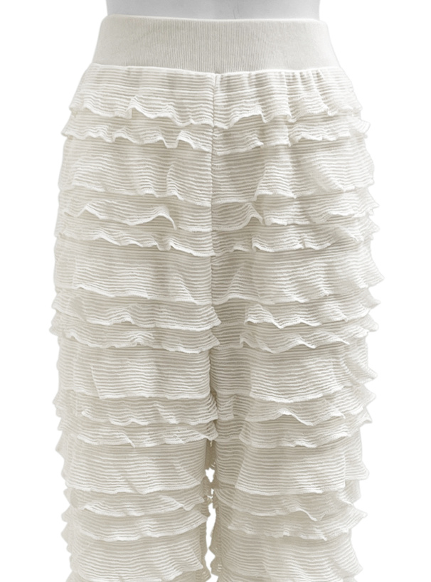 フリルセミフレアパンツ