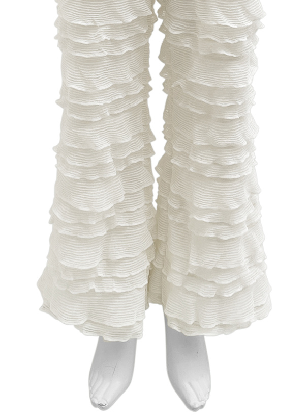 フリルセミフレアパンツ