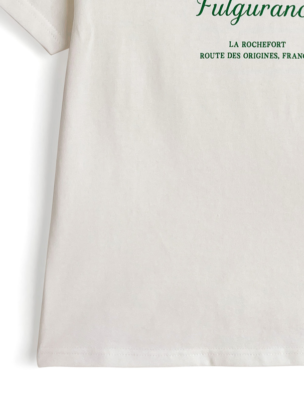 配色ロゴプリントTシャツ