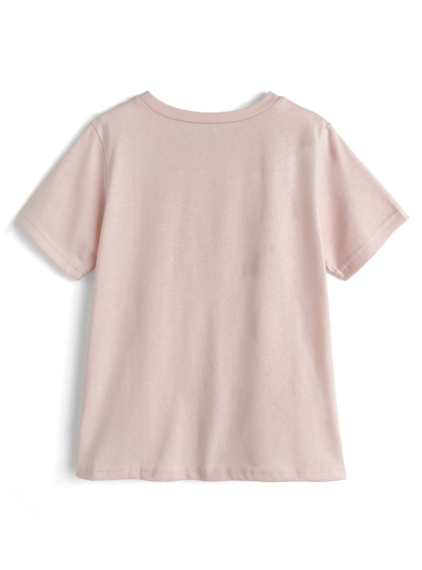 ラインストーンロゴTシャツ