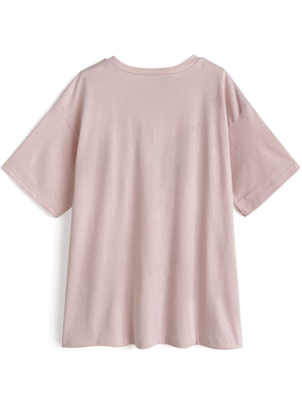 ラインストーンロゴTシャツ