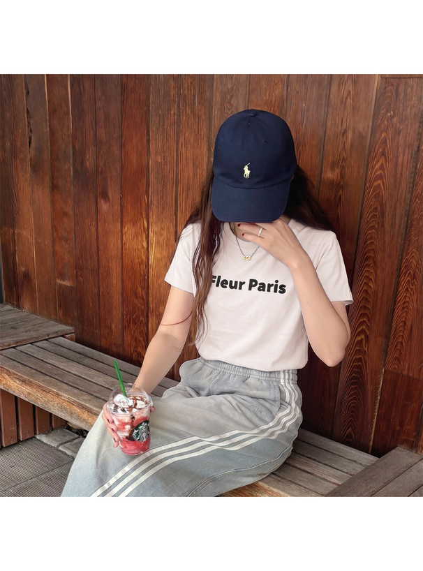 配色ロゴTシャツ