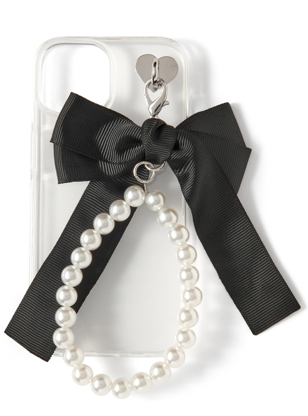 リボンパールチャームストラップ