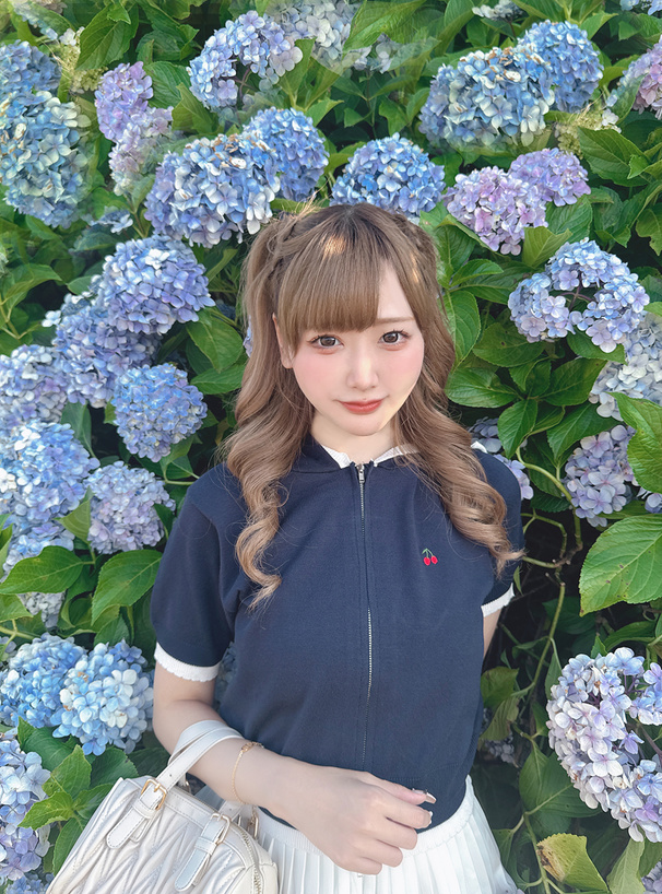 チェリー刺繍ダブルジップニットパーカー[so28] | レディース