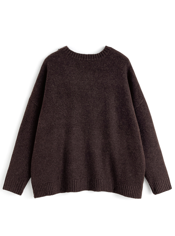 ブルドックロゴニットトップス