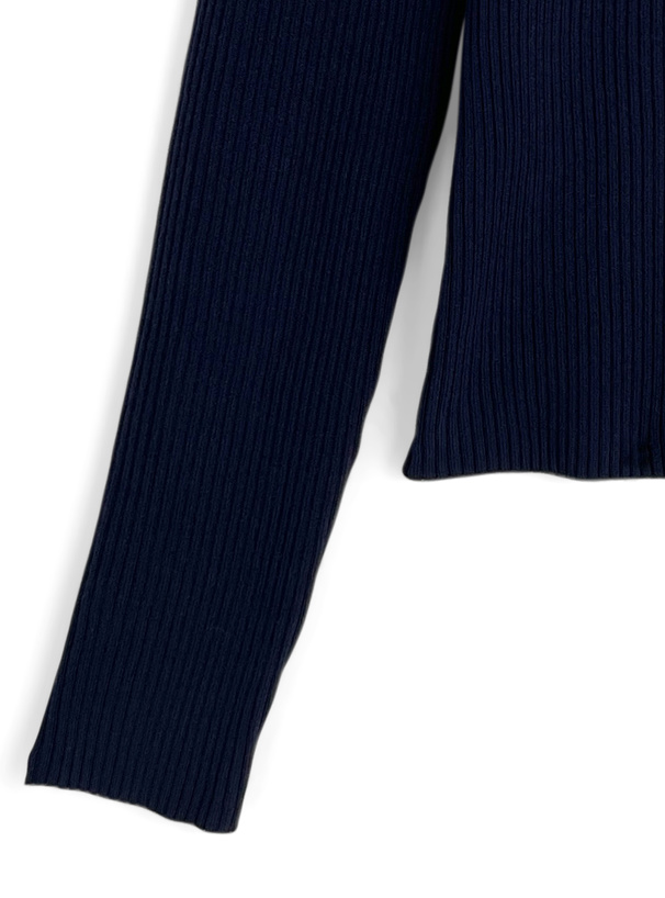 リボンフリルオフショルダーニットトップス