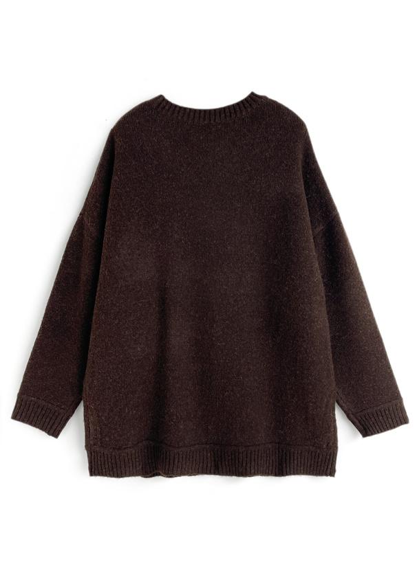 ロゴジャガードニットトップス