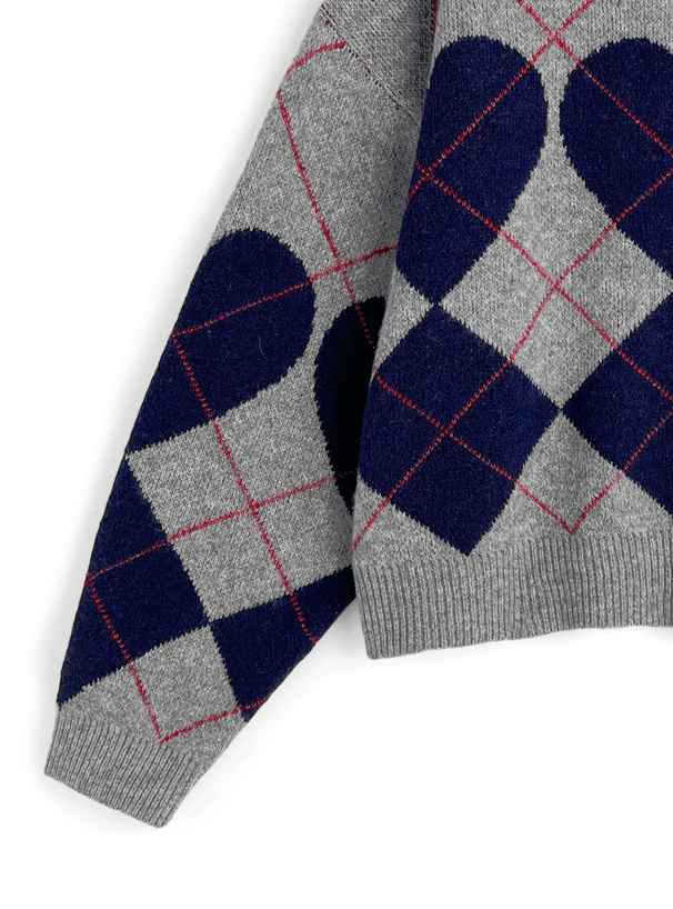 アーガイル柄ニットトップス[so42] | レディースファッション通販の