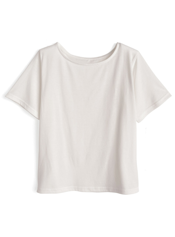 ドット柄ニットベアミニワンピース×ベーシックTシャツセットアップ