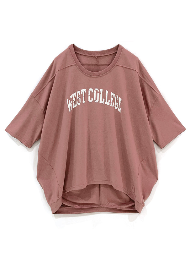 ロゴプリントルーズTシャツ