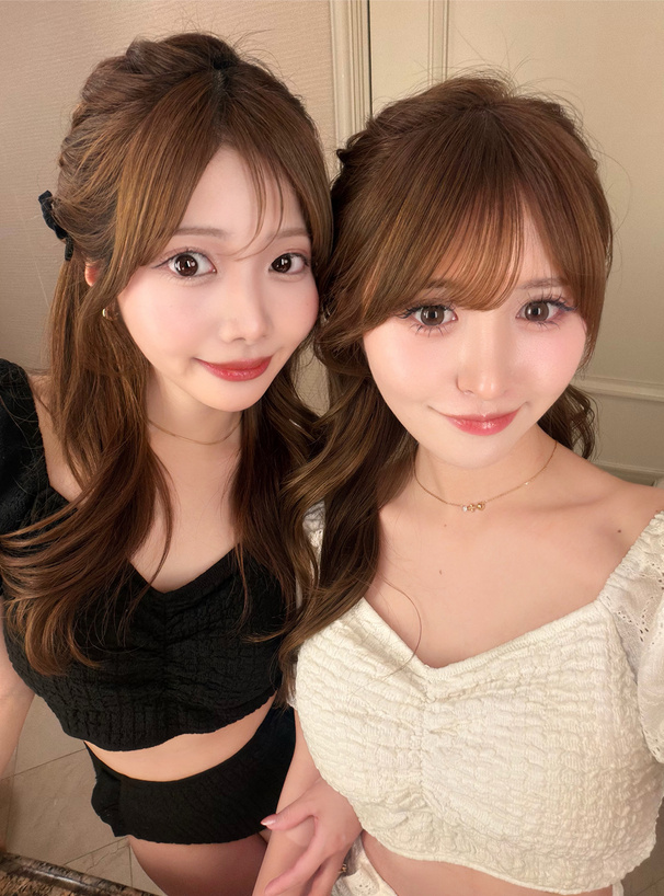 バックリボンパフスリーブハイウエストビキニ水着