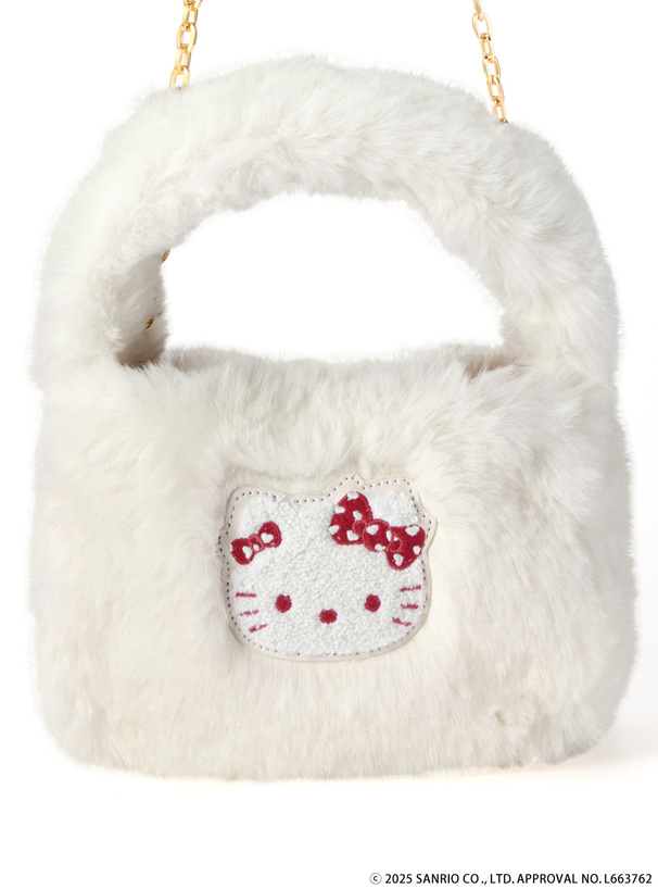 サンリオキャラクターズコラボ　ハローキティクリスマス2Wayファーバッグ[sz013]