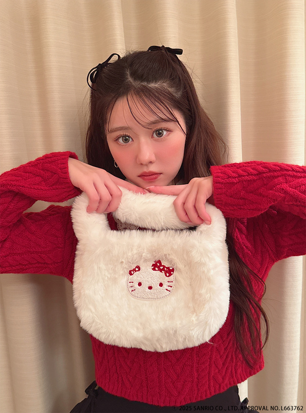 サンリオキャラクターズコラボ ハローキティクリスマス2Wayファー