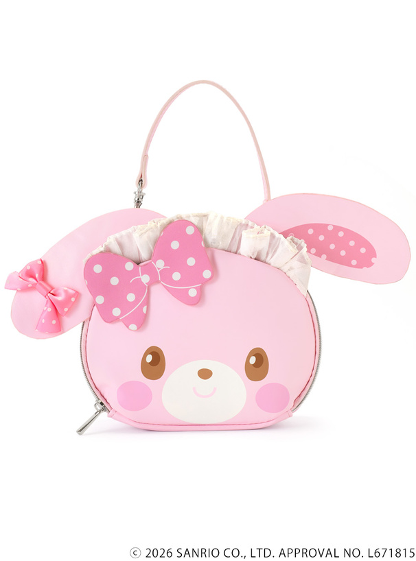 サンリオキャラクターズコラボ　ヘッドドレスぼんぼんりぼんフェイスミニメイクポーチ