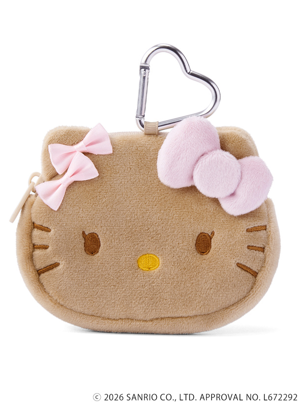サンリオキャラクターズコラボ　ダブルピンクリボン付き日焼けハローキティミニポーチ付きエコバッグ