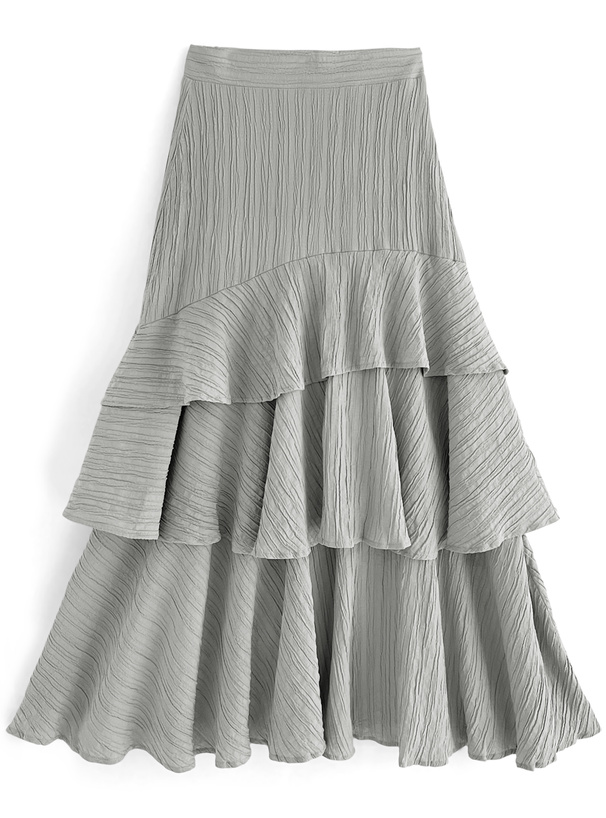 アシンメトリーティアードスカート[ta021] | レディースファッション