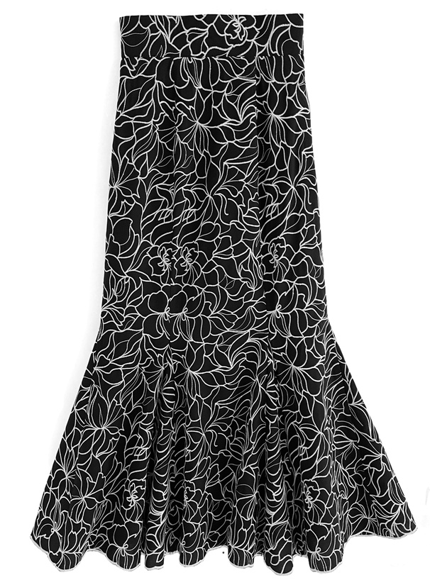 花柄刺繍マーメイドスカート[ta022] | レディースファッション通販の 