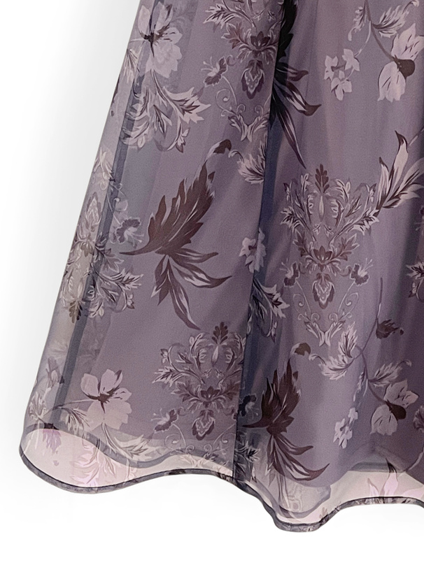 花柄オーガンジーフレアスカート[ta073] | レディースファッション通販 