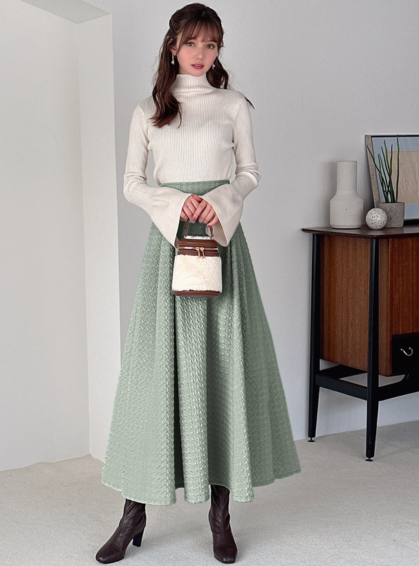 ふくれジャガードフレアスカート[ta099] | レディースファッション通販 