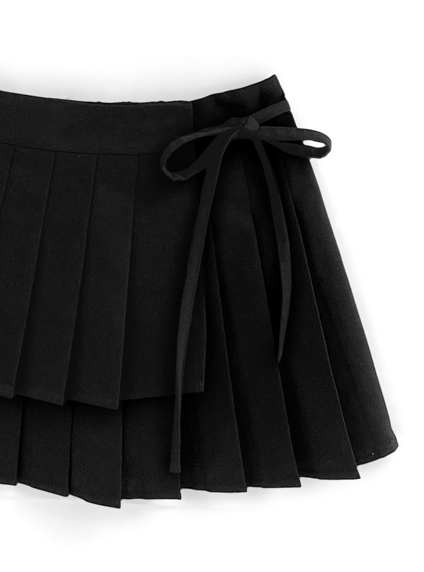 クロップド丈ジャケット×プリーツミニスカートセットアップ