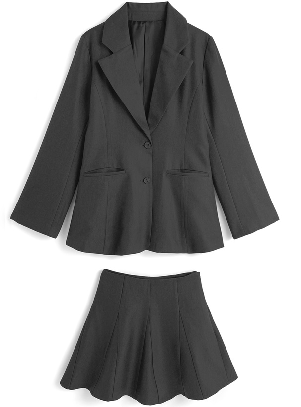 Mystrada 新品 ツイードCPOジャケット フレアミニスカート セット Mystrada 新品 ツイードCPOジャケット フレアミニスカート