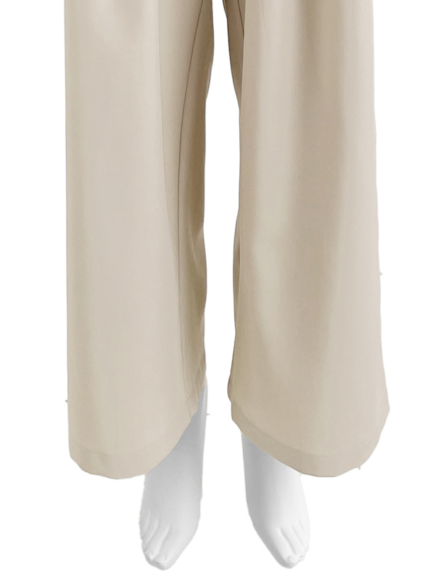 パイピングラインタックワイドパンツ