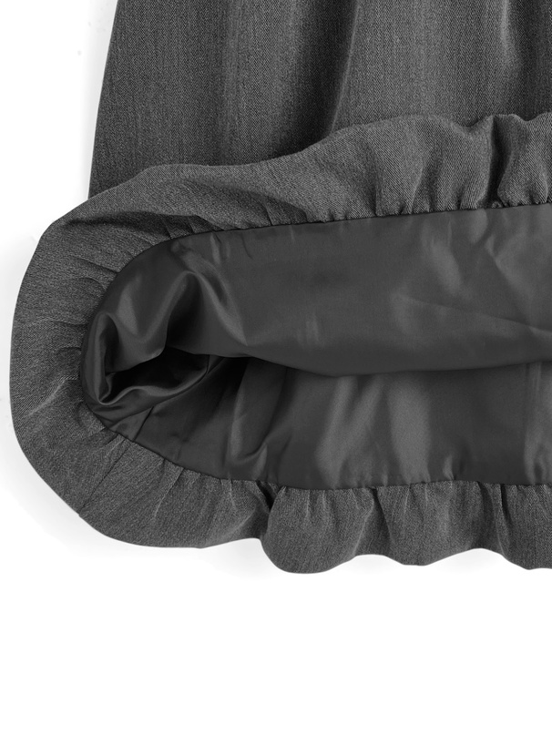 フロントジップバルーンミニワンピース