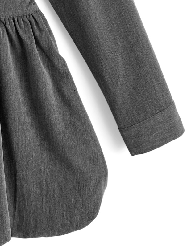 フロントジップバルーンミニワンピース