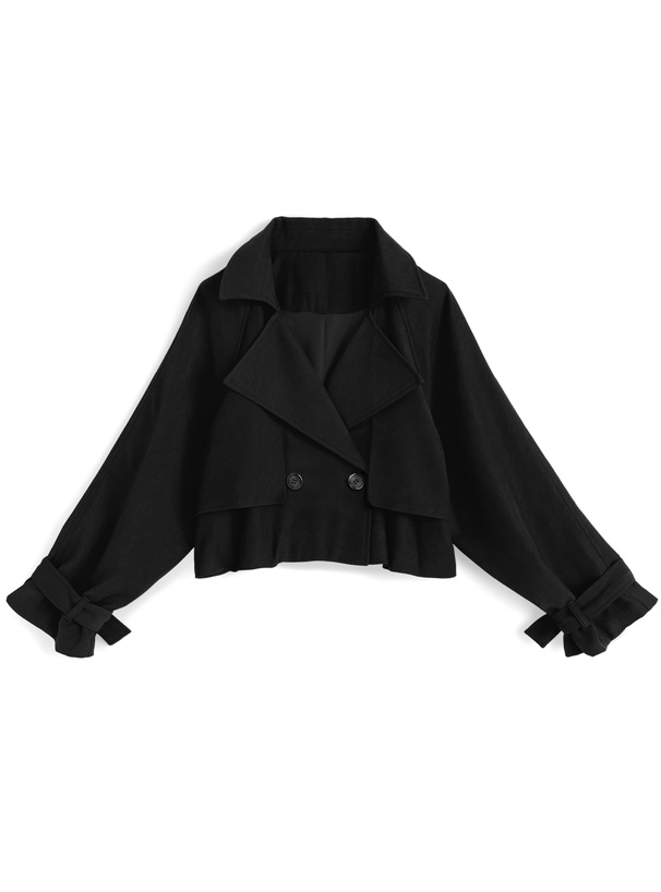 ショート丈トレンチコート[ta305]