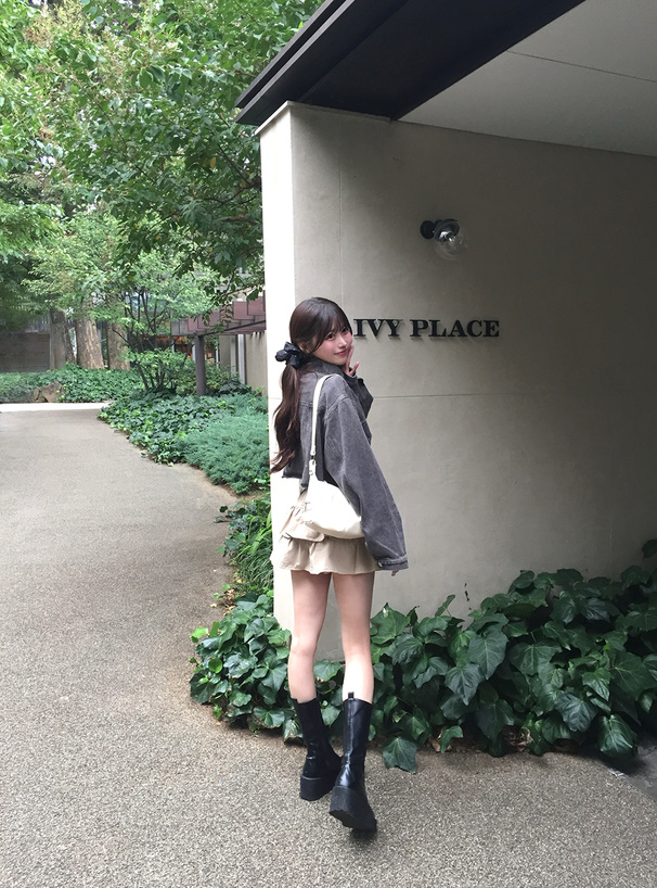 フリンジショート丈デニムブルゾン[ta306] | レディースファッション