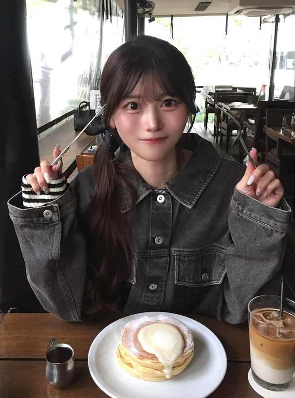 フリンジショート丈デニムブルゾン