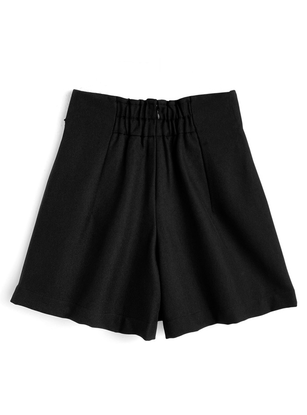 チャーム付きラップ風台形キュロット