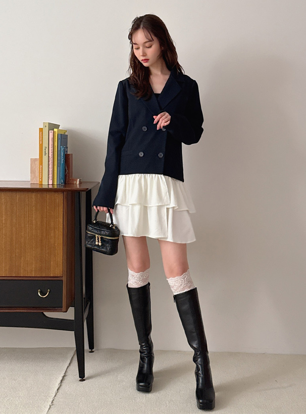 2Wayフリル付きテーラードジャケット[ta314] | レディースファッション