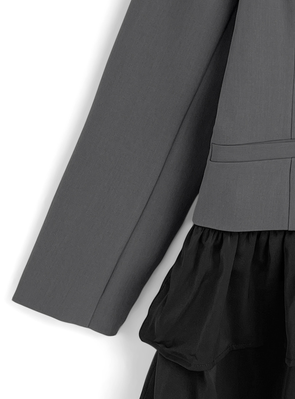 2Wayフリル付きテーラードジャケット