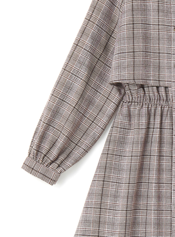 トレンチデザインガウンチェックワンピース Tg427 レディースファッション通販のグレイル Grl 公式