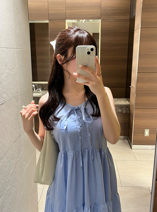 前後2Wayリボンティアードワンピース