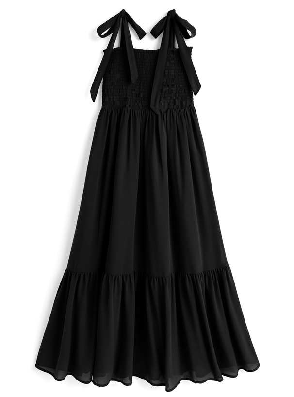 シフォンショルダーリボンワンピース[tg837]