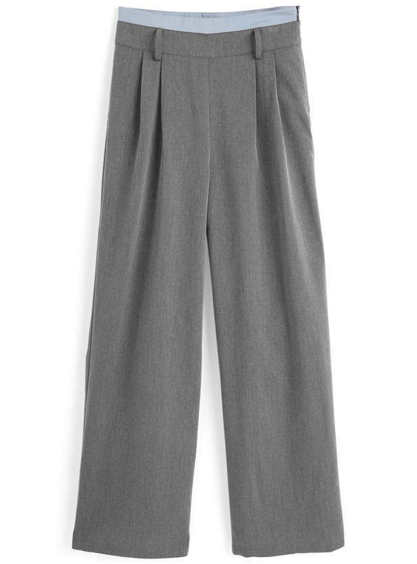 アシメベアトップ×ワイドパンツセットアップ