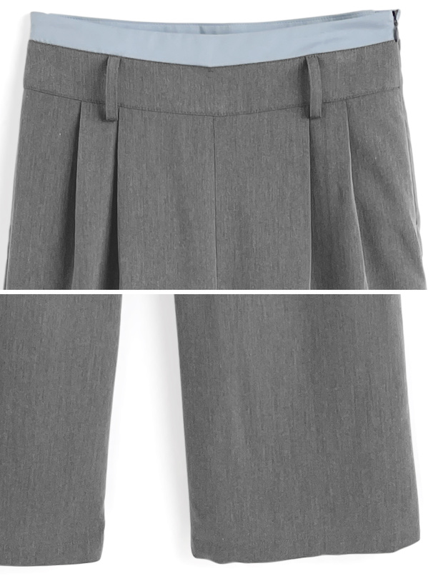 アシメベアトップ×ワイドパンツセットアップ
